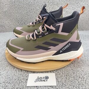Adidas Terrex Free Hiker 2 Gore-Tex Olive Mauve Womens 10 Hiking Boots Gorpcore